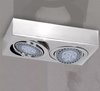 Plafon/spot 2 Luces Led Ar111 Acero La Fabrica Lf