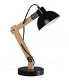 Pack De 2 Lamparas De Mesa Arlon Madera Negro Db