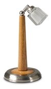 Lampara De Escritorio Madera Articulable Pantalla Blanca Cx