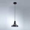 Colgante De 1 Luz Gris Fume 19cm De Diametro Gg