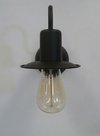 Aplique De Pared Negro 1 Luz Sombrero Jo
