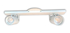 Barral Aplique Riel 2 Luces Gu 10 Led Blanco 40 Cm Lf