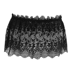 Pollera Puntilla Negra - comprar online