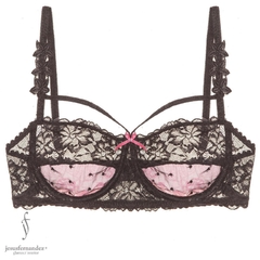 Soutien con Arco Floreado Rosa Doble Tira