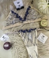 Soutien Triangulo Azul y Hueso - comprar online