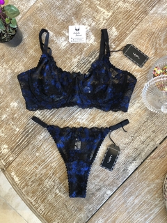 Soutien Con Arco Negro y Azul