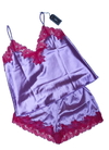 Pijama de Saten Violeta y Rojo