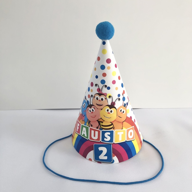 Gorrito para cumpleaños Bichikids Requetechulis Gorrito para cumpleaños Bichikids Requetechulis