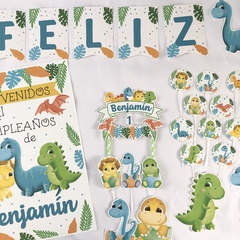Kit decoración para cumpleaños Dinosaurios bebe - comprar online