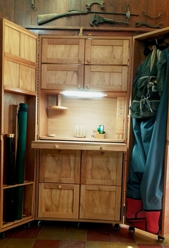 Mueble multi función para pescadores y cazadores (Ver promoción) - pepe perrone pesca con mosca