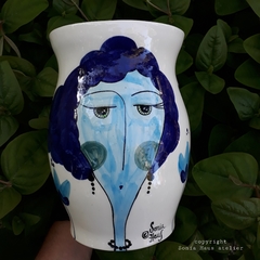 Florero Tulipanes azules - comprar online