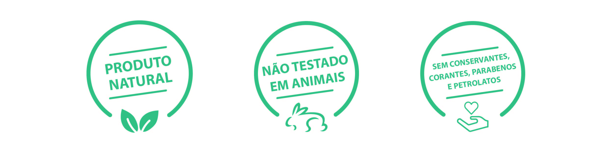 Selos fungifeet: produto natural; não testado em animais; sem conservantes, corantes, parabenos e petrolatos.