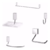 Kit de Acessorios com 5 Peças Lorenzetti LorenWay 2000 C30