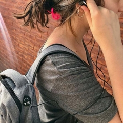 Mochila Porta notebook, con salida de auricular logo 1 color. - tienda online