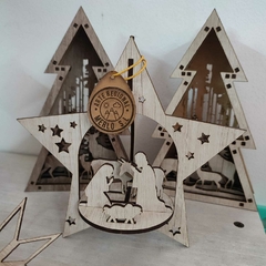 Pesebre 3D con logo grabado