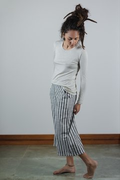 Calça pantacourt - Roupas femininas de linho | Loja Jane Oliveira