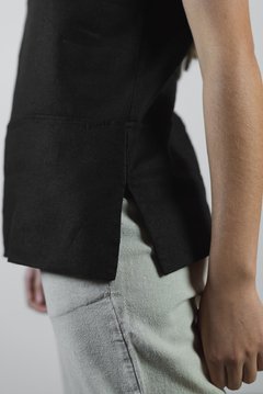 Camiseta c/barra - Roupas femininas de linho | Loja Jane Oliveira