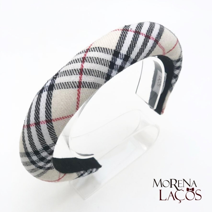 Tiara Xadrez Burberry - Comprar em Morena Laços