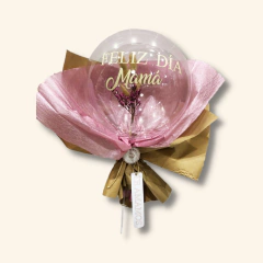 RAMO CON GLOBO BURBUJA FELIZ DIA MAMÁ