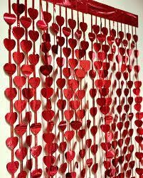 Cortina metalizada de corazones en internet