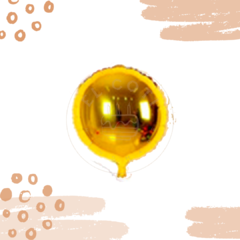 Globo metalizado redondo 45 cm - comprar online