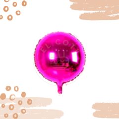 Globo metalizado redondo 45 cm - tienda online