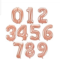 Globo número rose gold 32" - comprar online