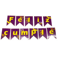 BANDERINES FELIZ CUMPLE PERSONALIZADOS