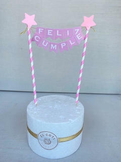 TOPPER CAKE FELIZ CUMPLE - comprar online