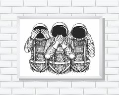 Quadro Astronautas - comprar online