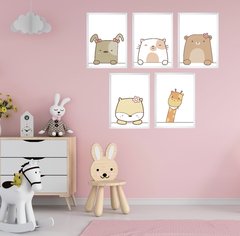 Quadros Infantis Animais Fofos - comprar online