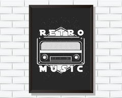 Quadro Retro Music - comprar online