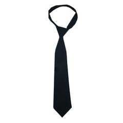 Corbata lisa color negro