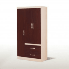 ROPERO (ZOZZOLI) FORTALEZA 3PTAS 2CAJONES 1805x930x470mm Choco-Maple - comprar online