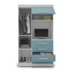 ROPERO (DELOS) JUVENIL DJ-100 1 Pta.-4 Cj.-1 Pta. levadiza120x205x52 - comprar online