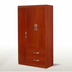 ROPERO (ZOZZOLI) FORTALEZA 3PTAS 2CAJONES 1805x930x470mm Choco-Maple en internet