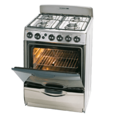 COCINA ORMAY EUROPEA A-III ACERO 4H/LUZ/ENC.ELEC/ - comprar online