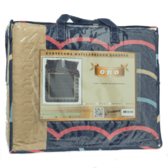 CUBRECAMA 1.5 PL CASABLANCA MATELASSEADO EUROPEO ORO TWIN