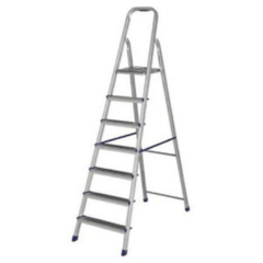 ESCALERA ALUMINIO 8 ESC. TIJERA PLEGABLE PESO MAX150Kg