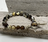 Pulsera de Plata 925 con Piedras ojo de Tigre