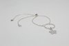 Pulsera de Plata 925 Regulable con Dije Flor