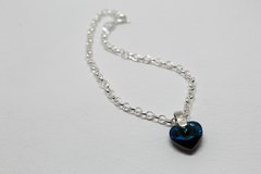 Pulsera de Plata 925 con Dije Cristal Swarovski