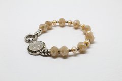 Pulsera de Plata 925 con Swarovski y Perla