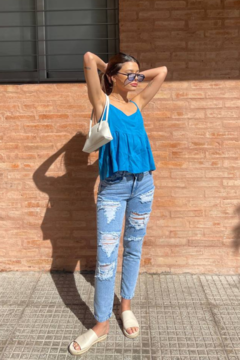 Musculosa Lino DAISY - comprar online