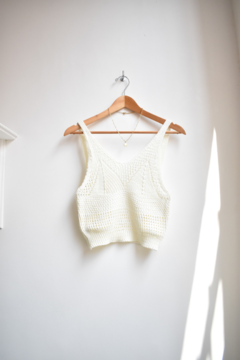 Musculosa tejida CROCHET - tienda online