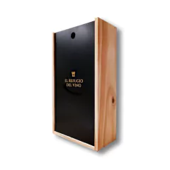 Estuche de madera para dos botellas