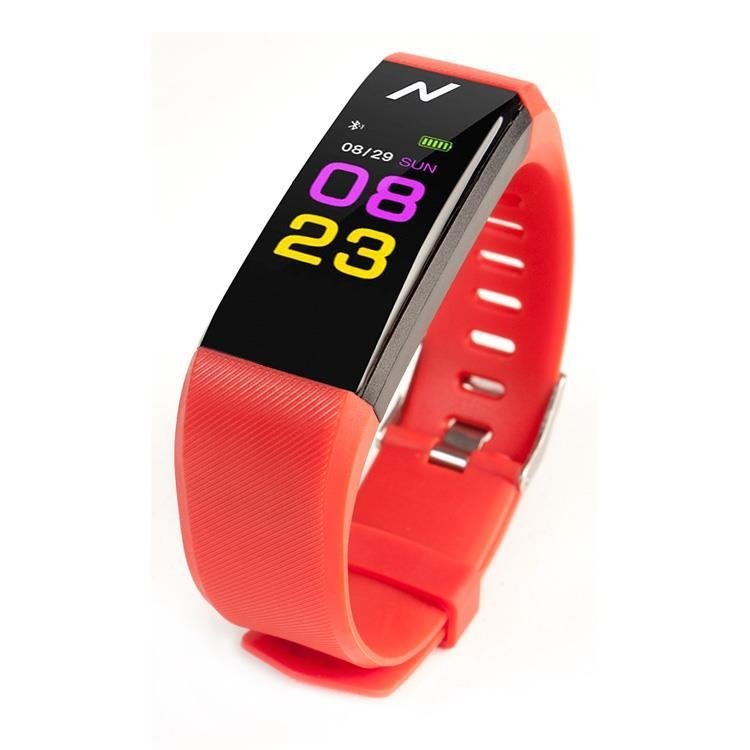 PULSERA SMART BAND NOGA SB-01 CON CONTROL SALUDABLE ROJA | Brandimia
