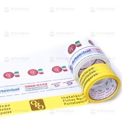 Cinta autoadhesiva Impresa fondo transparente o color - comprar online