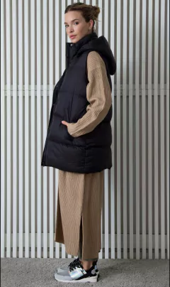 CHALECO NYLON LARGO TRINI