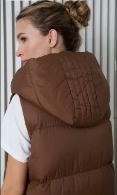 CHALECO NYLON LARGO TRINI - comprar online